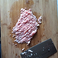 烤肉馅香菇青椒的做法图解1