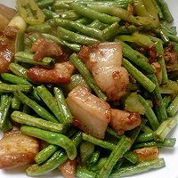 五花肉炒豆角的做法图解1