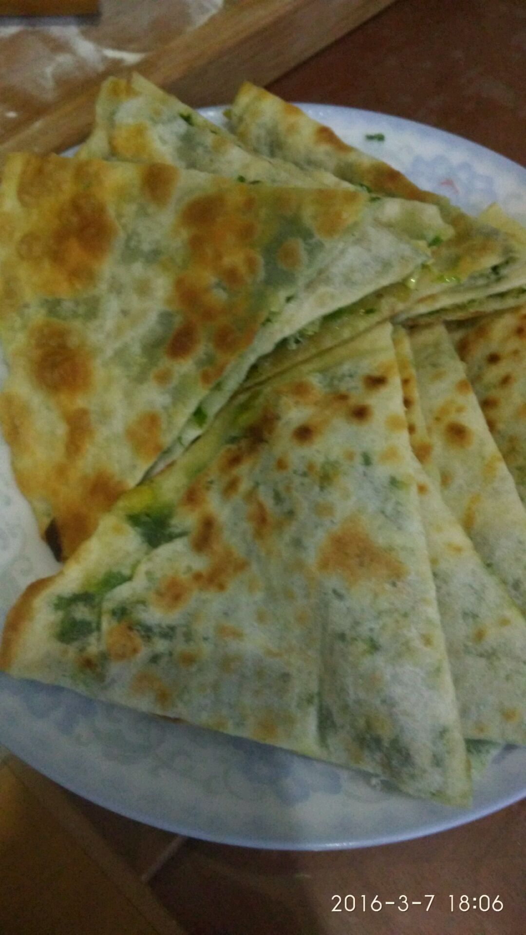 烙韭菜饼