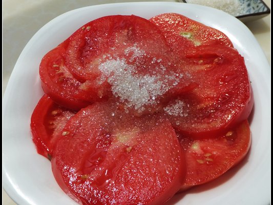 白糖拌西红柿的做法_【图解】白糖拌西红柿怎