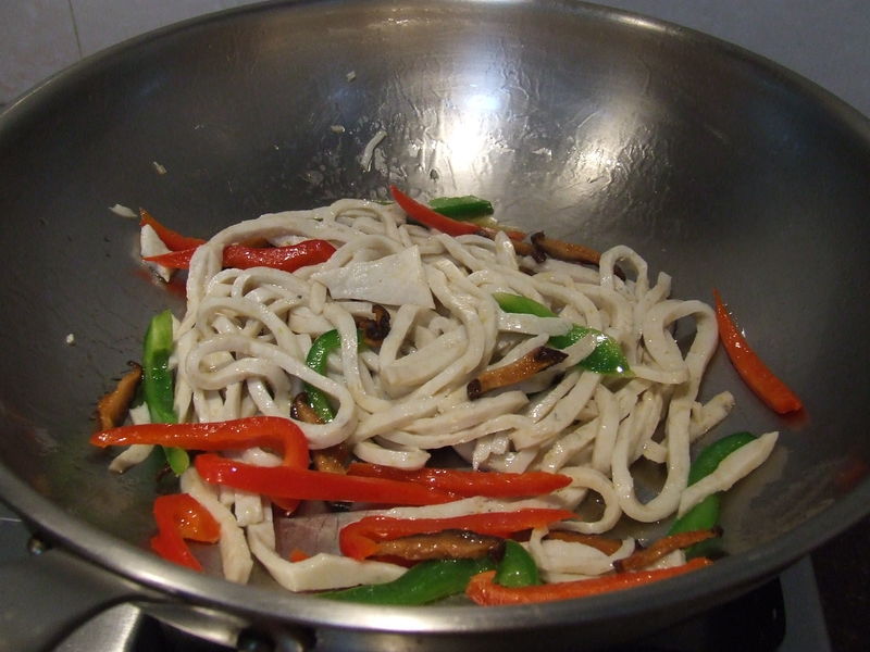 潮汕特色小炒——五彩鱼面