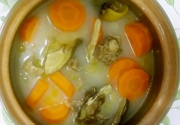 胡萝卜水鱼排骨汤基本猪肉豆腐做的做法图片