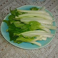 木耳菜梗肉片的做法图解1