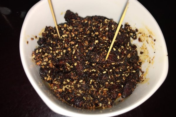麻辣教程干的切花猪肉鸡胗菜谱怎么做图片