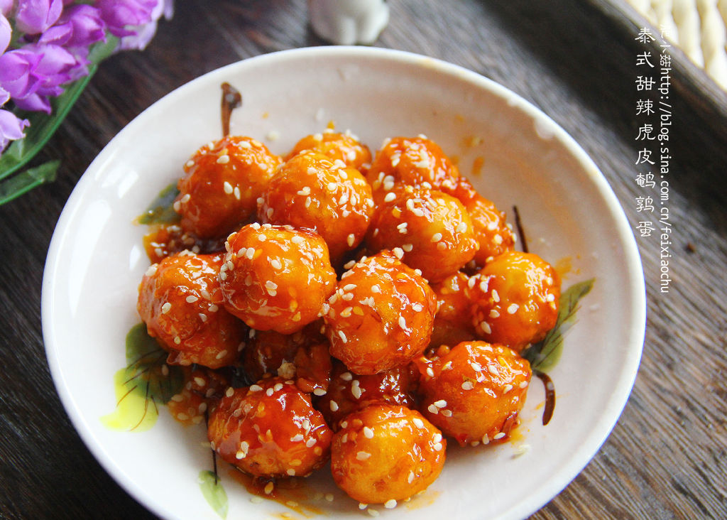 泰式甜辣鹌鹑虎皮蛋#十二道锋味复刻春季喝绿豆汤图片