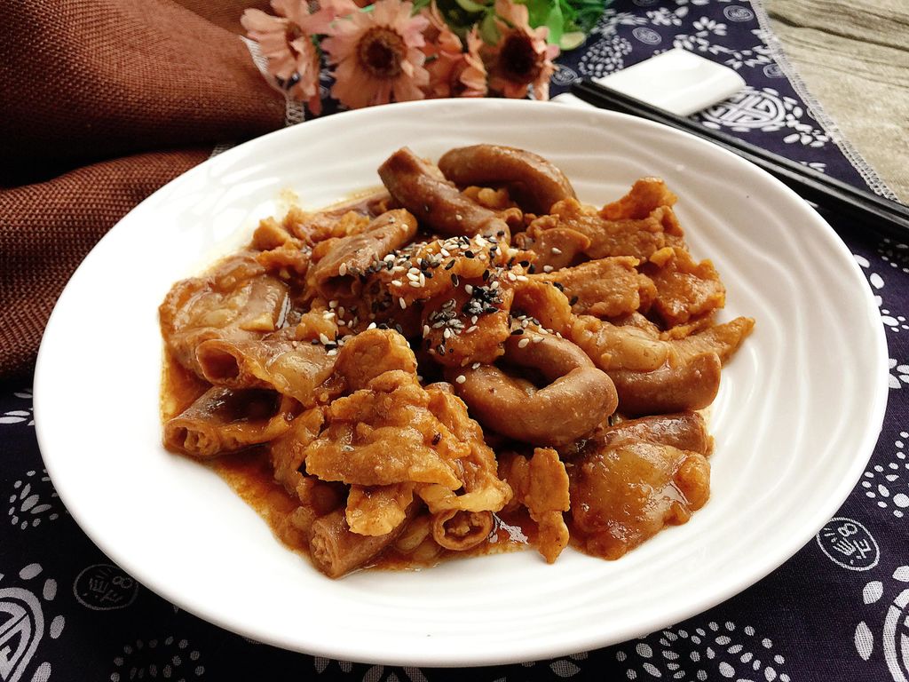 香炒瘦肉粉肠#花家味道