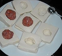 清蒸酿豆腐的做法图解1