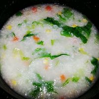 菜心瘦肉粥的做法图解1