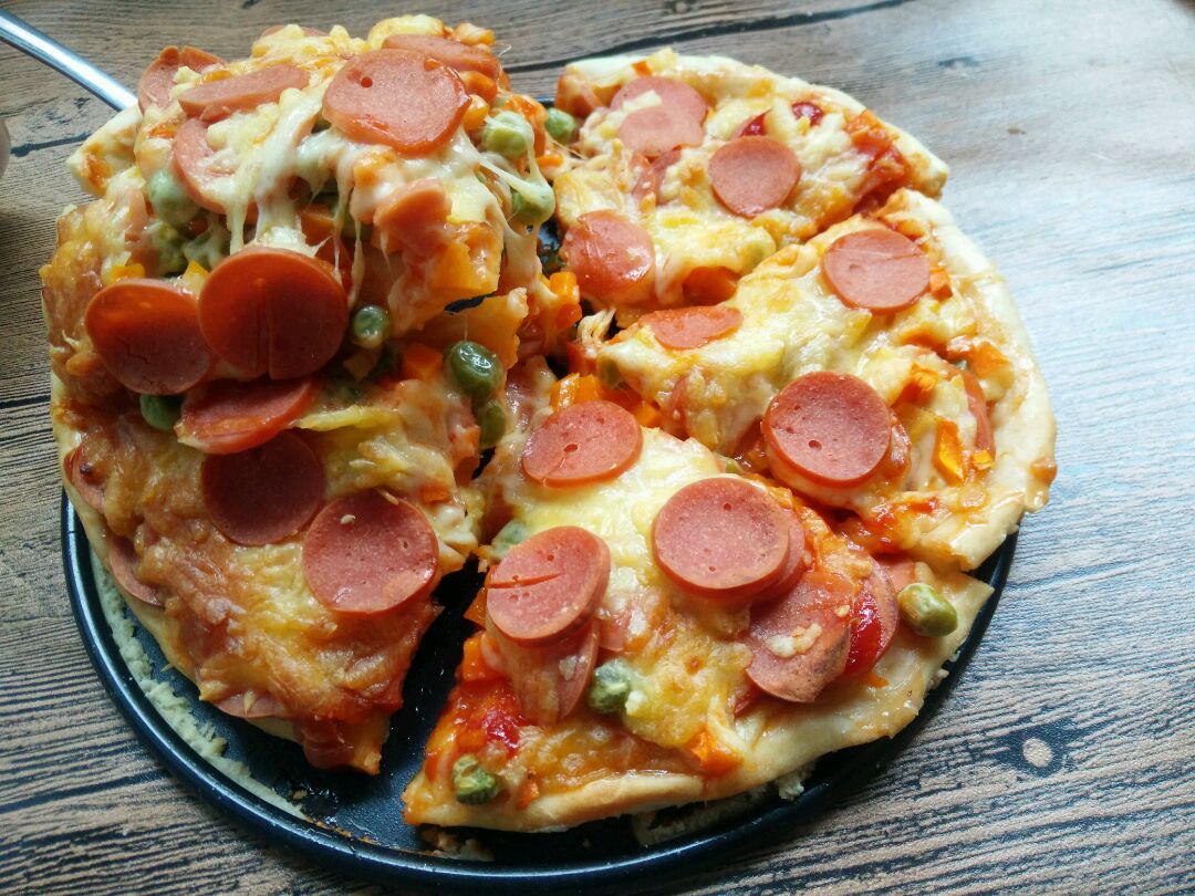 蔬菜火腿披萨