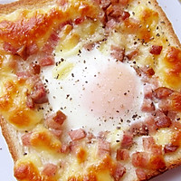 快手早餐-奶酪吐司蛋(A+B版)的做法_【图解】
