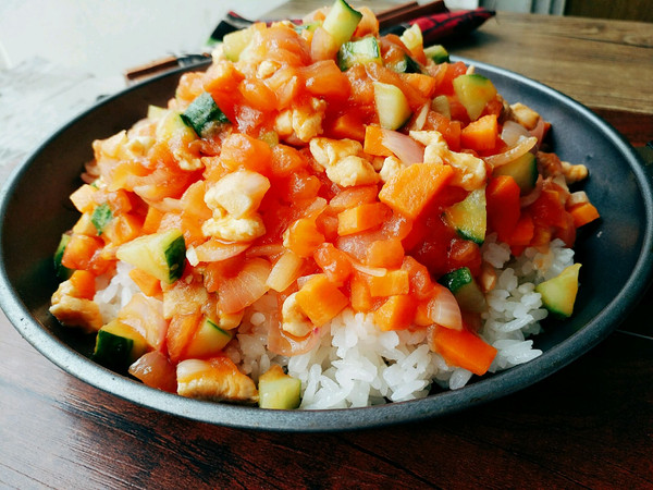 低脂减肥餐【蔬菜鸡肉饭】