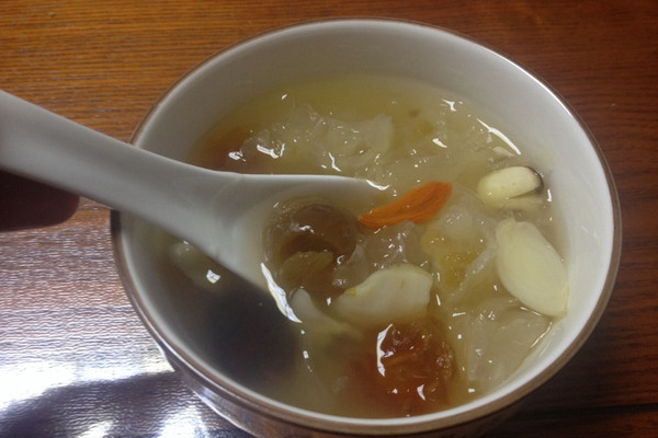做法皂角米清炖桃胶百合汤的莲子_【图解】桃菜谱汁调图片