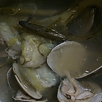昙花海蚌汤的做法图解1