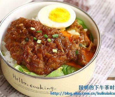 蒜香猪排饭