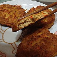 懒人晚餐——胡萝卜鸡蛋肉饼的做法图解3