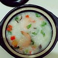 鲜虾砂锅粥的做法图解1