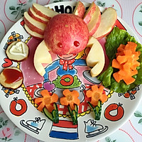 苹果拼盘(螃蟹)的做法_【图解】苹果拼盘(螃蟹