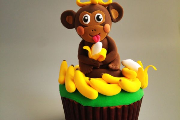 猴赛雷吃香蕉翻糖蛋糕的做法_【图解】猴赛雷