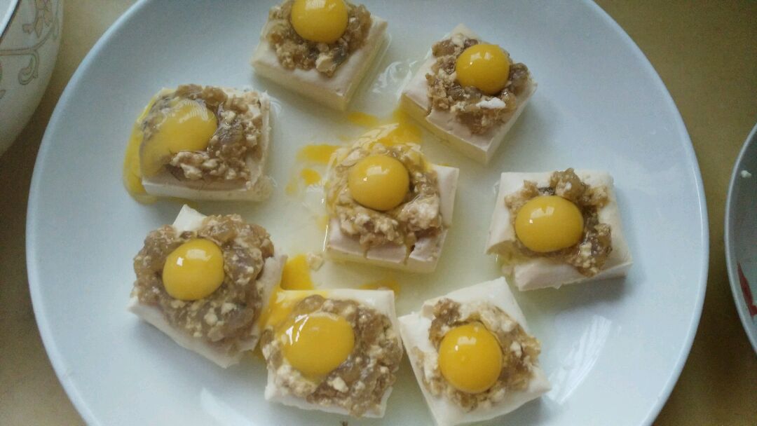 虾滑蒸蛋蒸豆腐