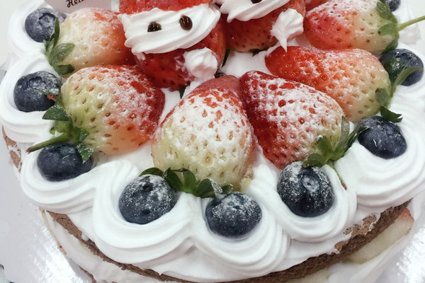 草莓蓝莓裸蛋糕的做法_【图解】草莓蓝莓裸蛋