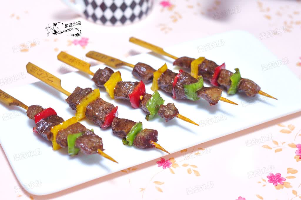 彩椒牛肉串#九阳空气炸锅试用