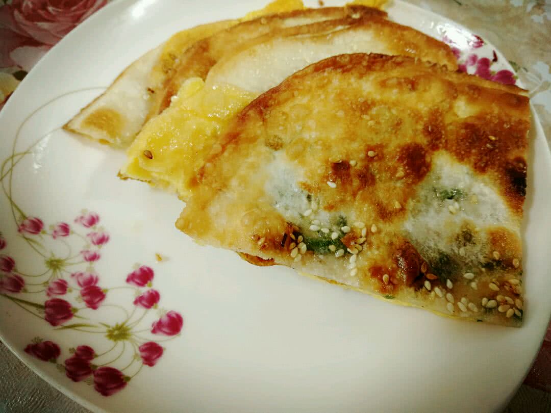 饺子皮版香葱饼