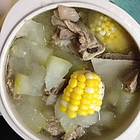 排骨玉米冬瓜汤的做法图解1
