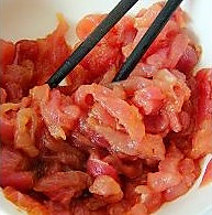 空心菜梗炒肉丝的做法图解1