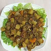 牛肉土豆咖喱饭的做法图解1