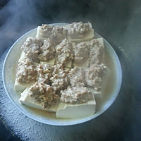 水豆腐蒸肉末的做法图解3
