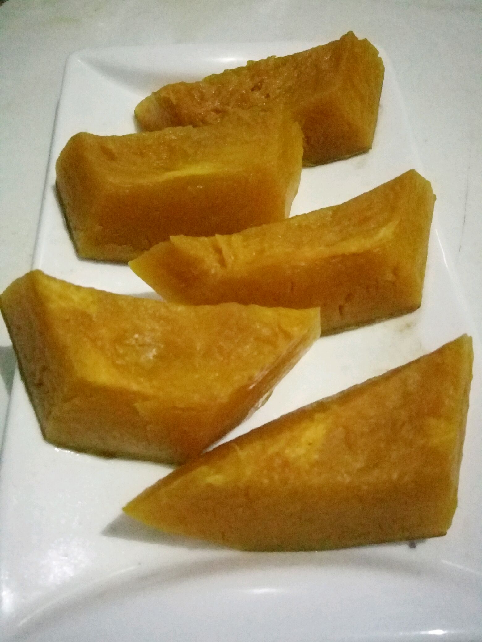 甜甜的老南瓜出锅了,南瓜皮也可以吃哦!
