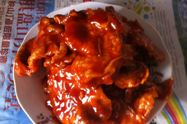 简单东北版锅包肉(番茄酱酸甜口味)的做法_【