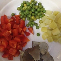 什锦肉末豆腐的做法图解2