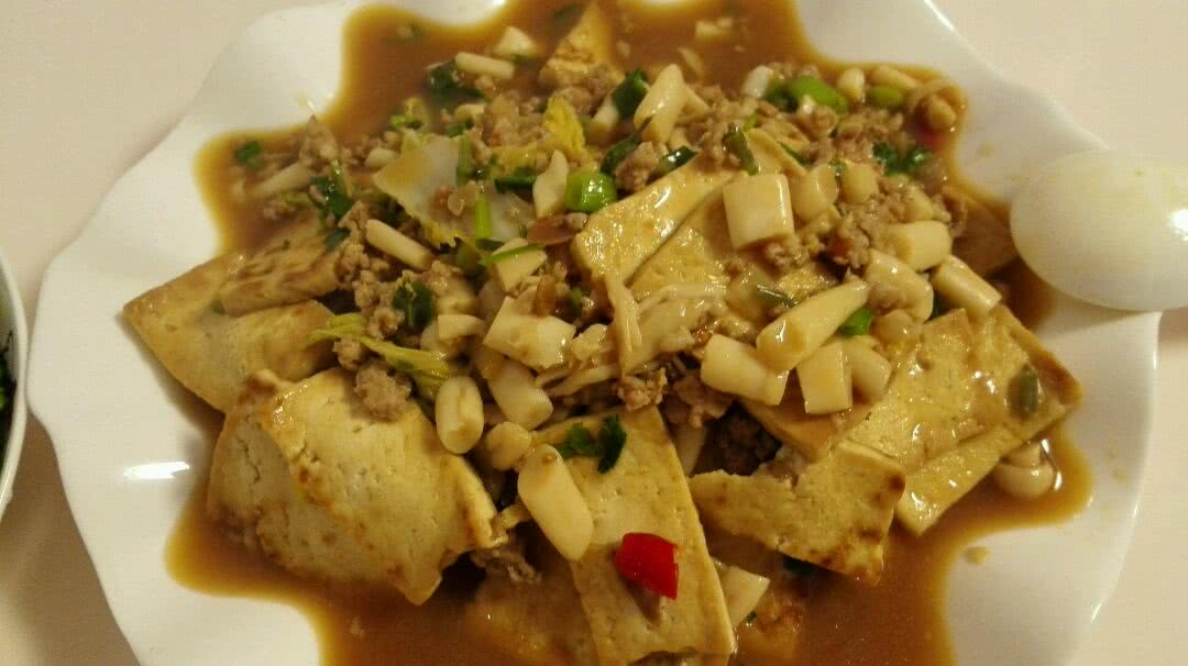 肉末烧豆腐