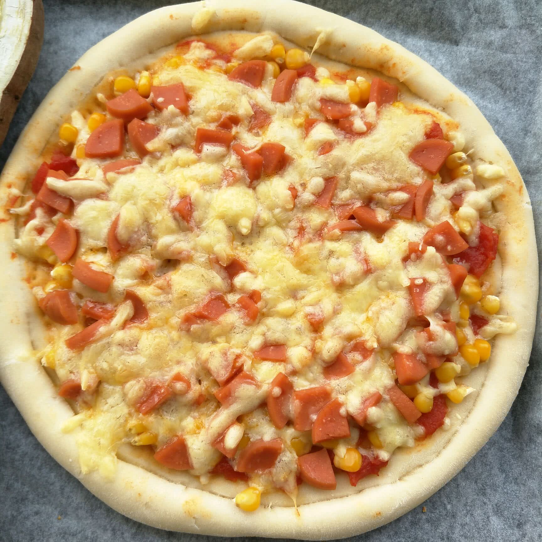 火腿肠披萨怎么做_火腿肠披萨的做法_豆果美食