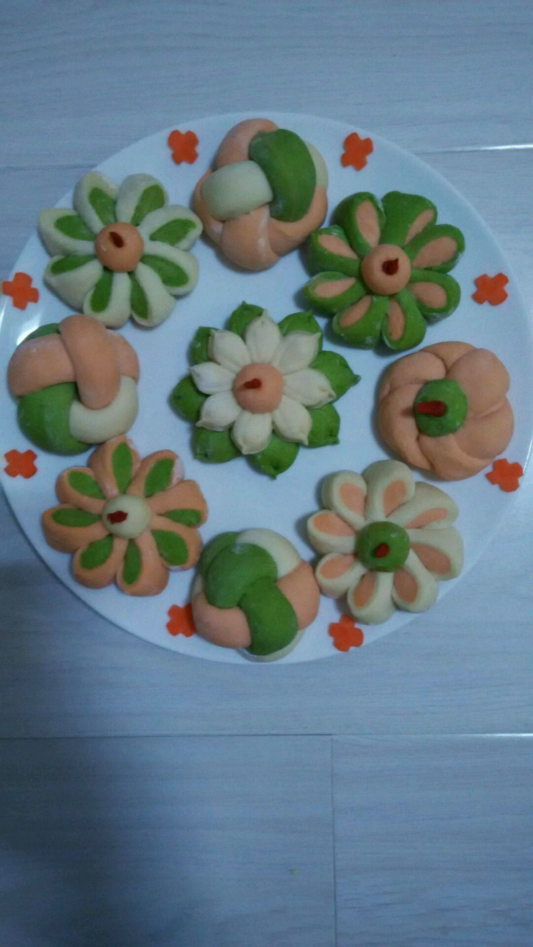 花样花卷的做法