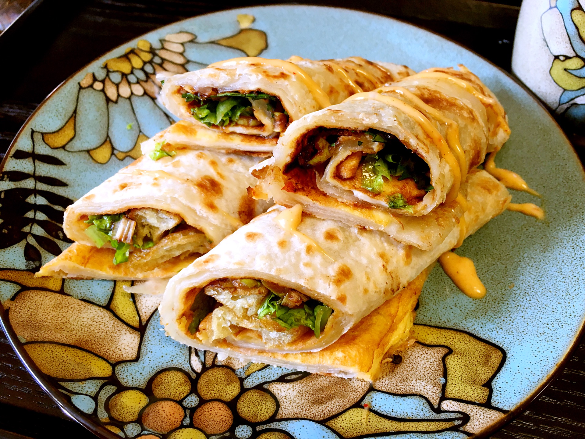三分钟早餐鸡蛋煎饼的做法图解9