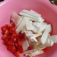 三色杏鲍菇（宝贝最爱）的做法图解1