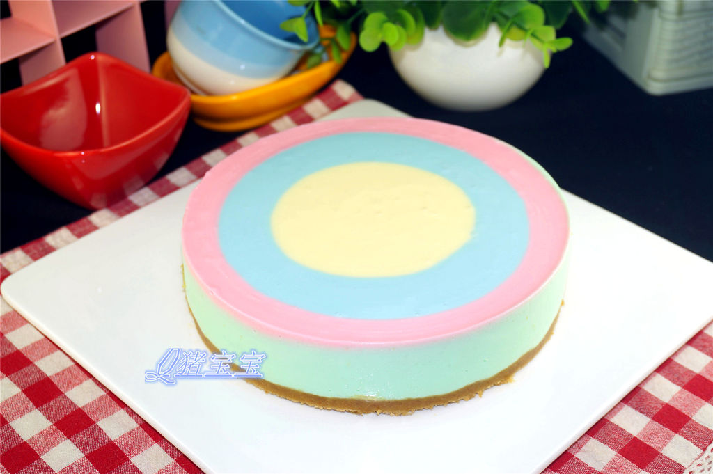 彩虹酸奶慕斯蛋糕做法图解