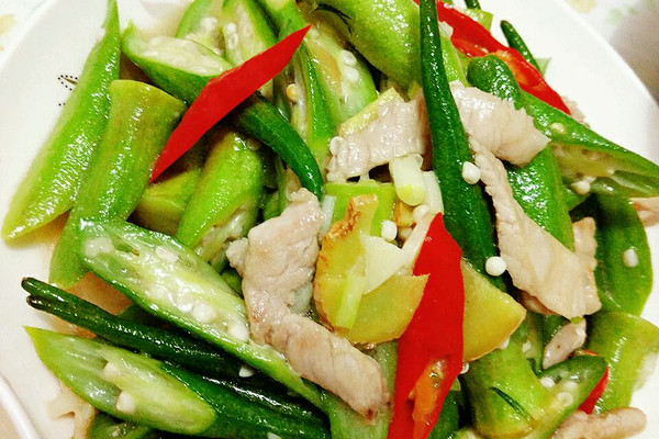 秋葵炒肉的做法_【图解】秋葵炒肉怎么做如何做好吃_秋葵炒肉家常做法大全_西西之西1_豆果美食