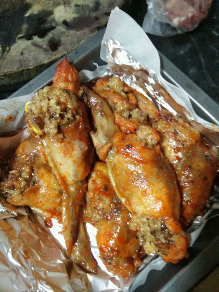 鸡翅包饭的做法
