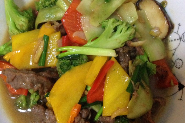 牛肉炒菜花~我的私房菜谱~广西玉林做法的做