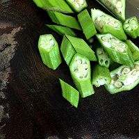 秋葵炒虾仁...<a href=