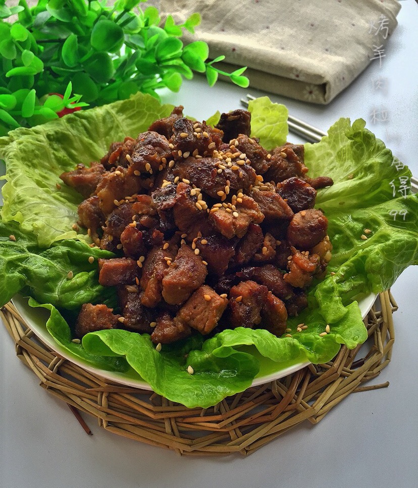 之二「烤羊肉粒#利仁电饼铛试用