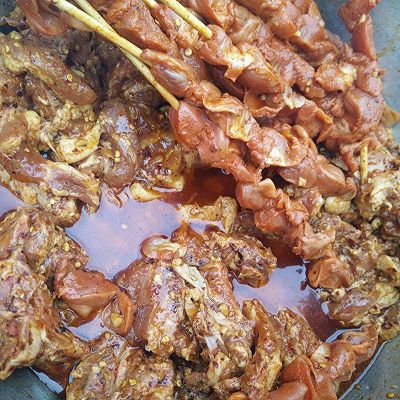 烤肉串 烧烤猪小肠