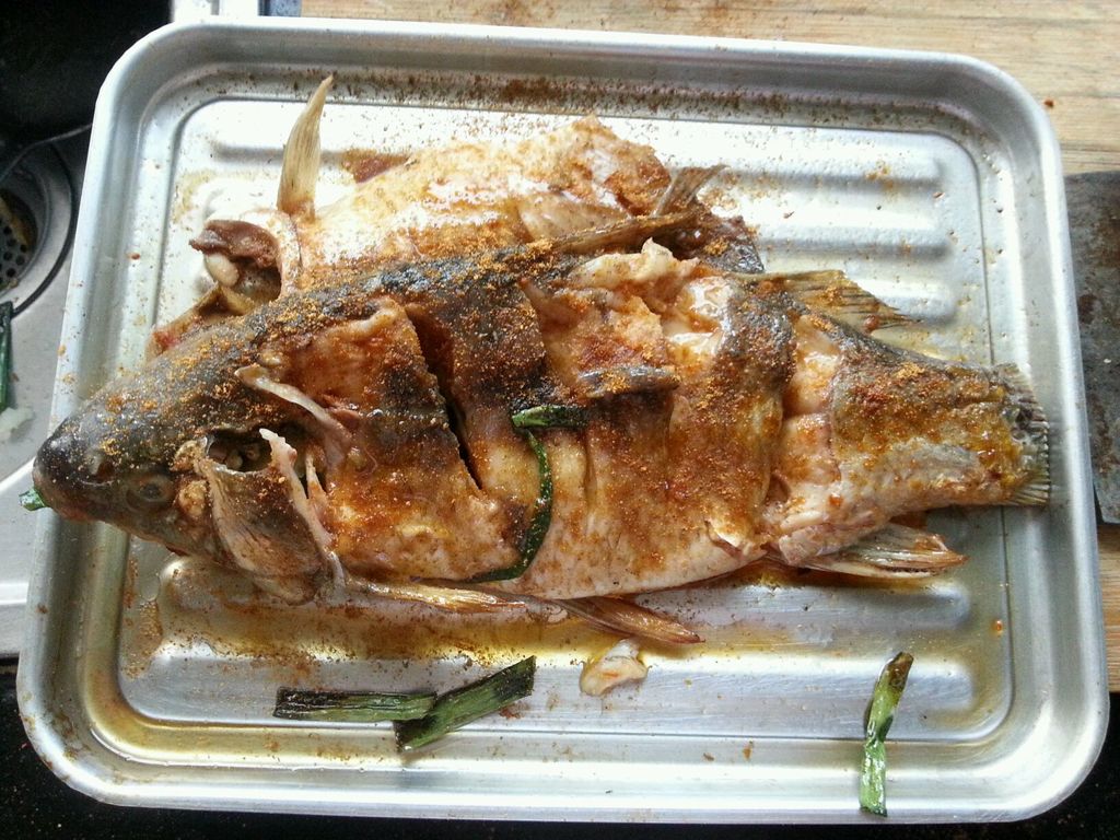 自制烤箱烤鱼怎么做_自制烤箱烤鱼的做法_新加坡生活Tina_豆果美食