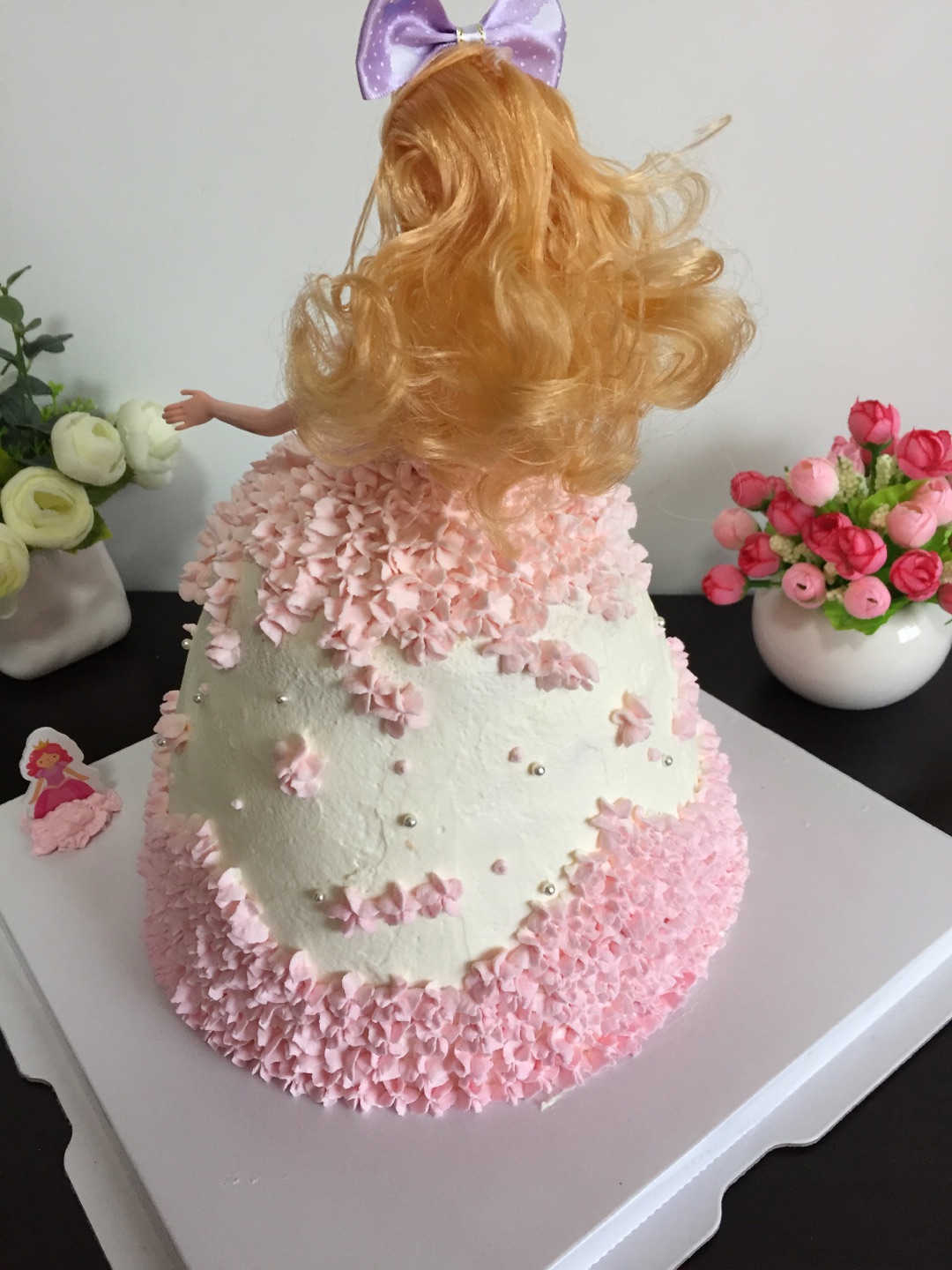 微笑的彩虹: 小公主的生日蛋糕～芭比娃娃蛋糕