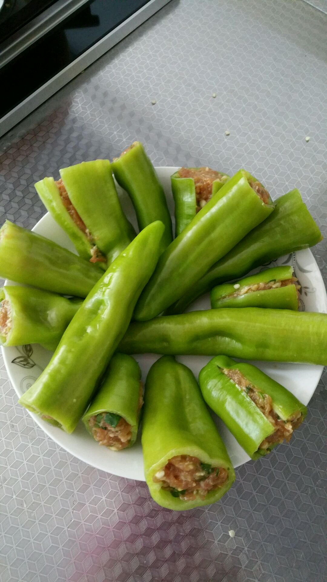 尖椒包肉的做法图解10