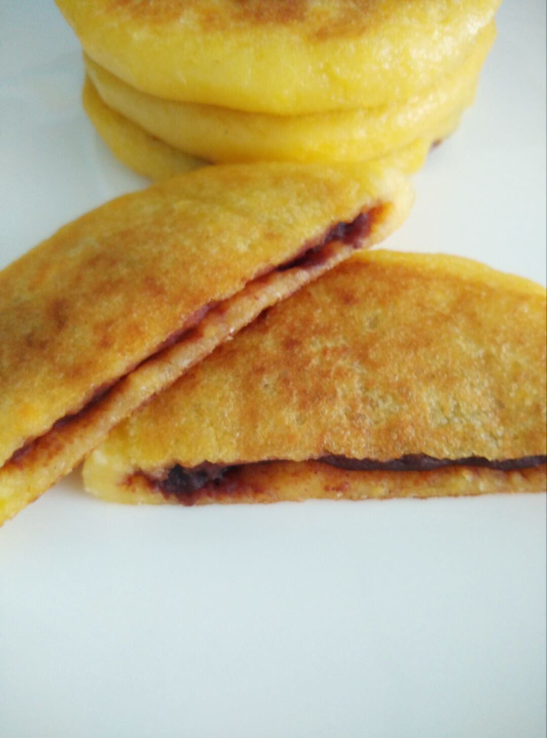 宝宝餐之玉米面豆沙饼