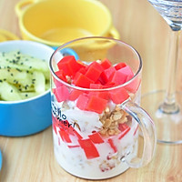 西瓜布丁酸奶杯#厉害了我的零食#的做法_【图